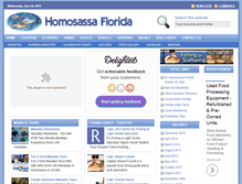 Tablet Screenshot of homosassaflorida.com